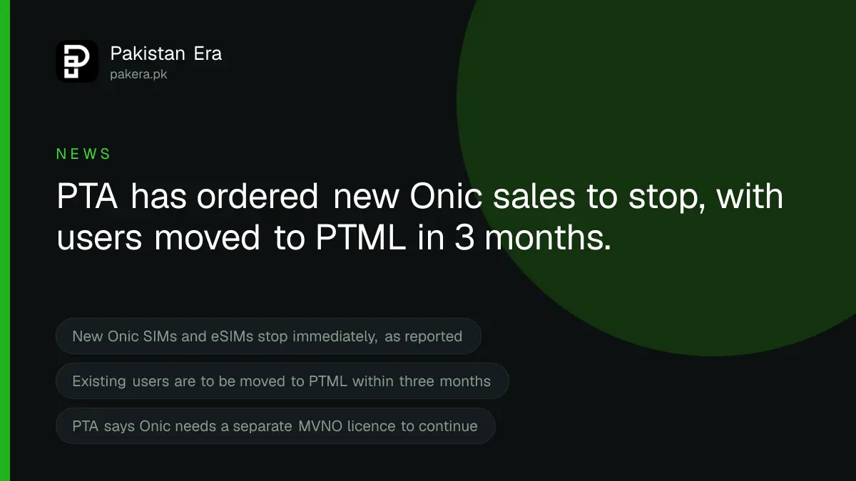 Is Onic Shutting Down? What PTA's Order Means for Your Number