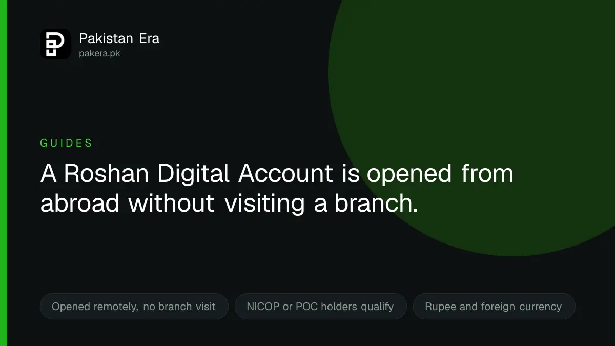 How to open a Roshan Digital Account from abroad