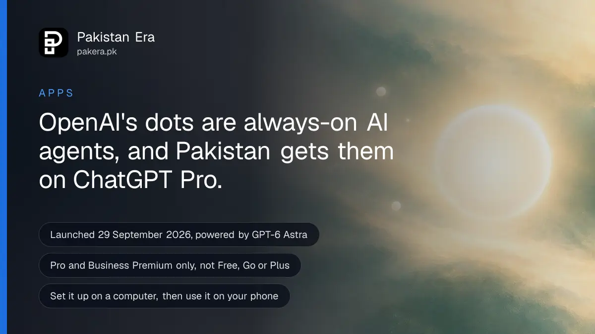 A soft glowing orb of light floating above a quiet desk, illustrating OpenAI's dots AI agent