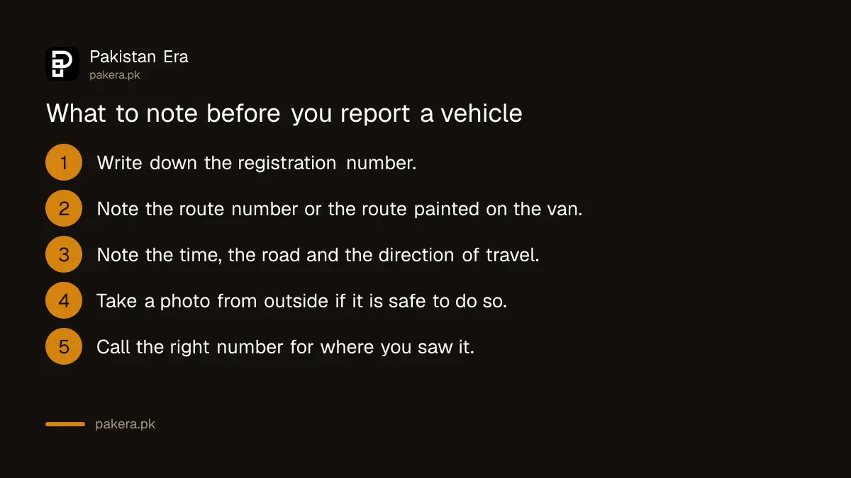 Five things to note before reporting an overloaded van or bus