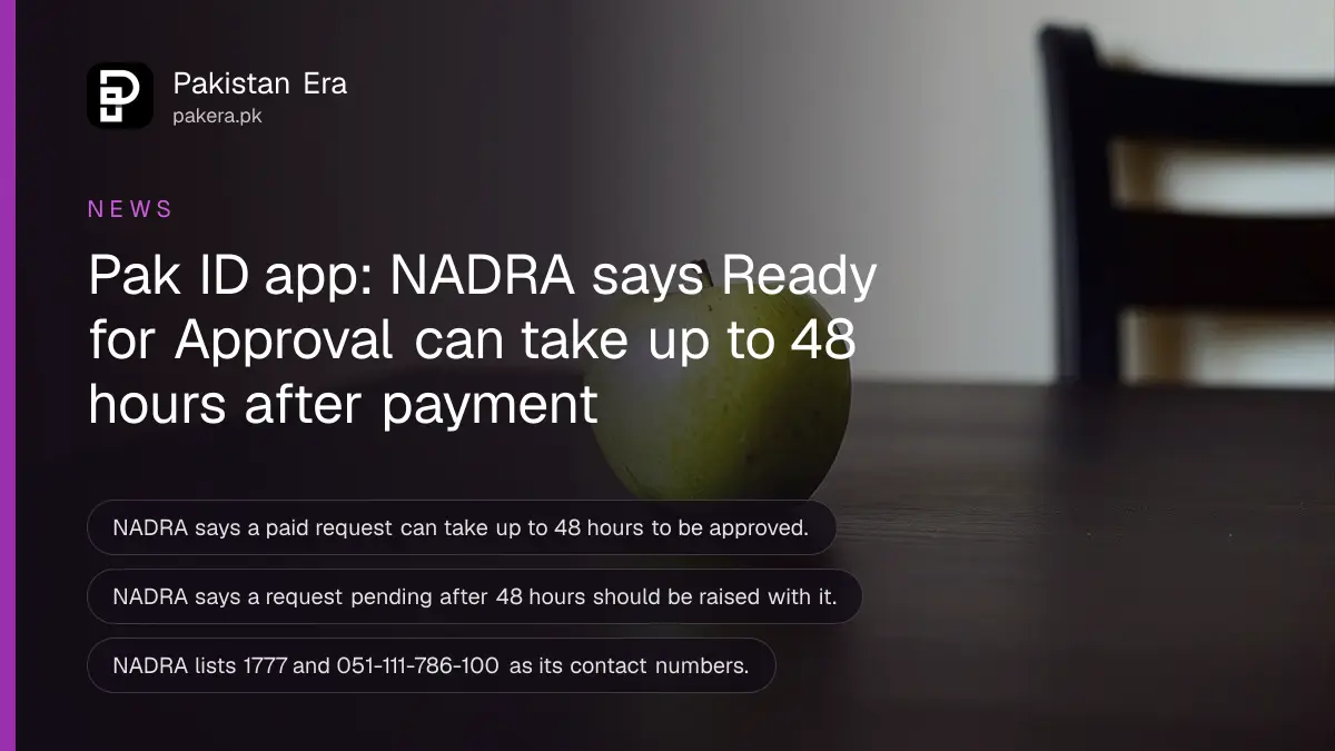 A green apple on a dark wooden table, for an article on pak id app ready for approval