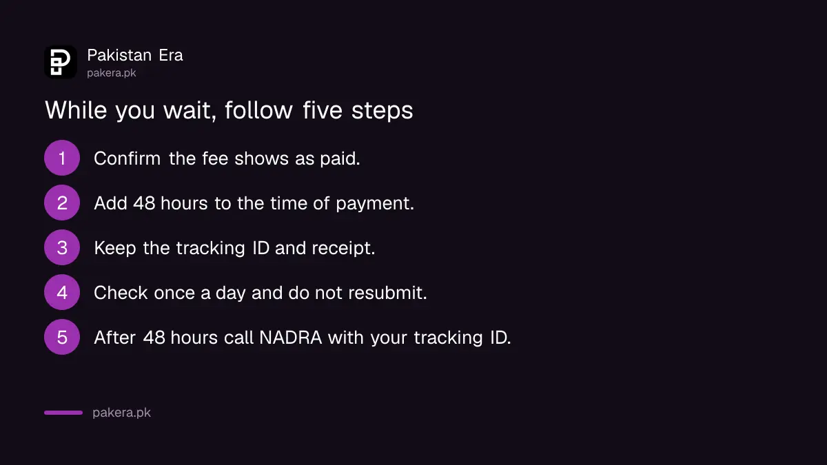 Six steps to take while a Pak ID app request waits for approval