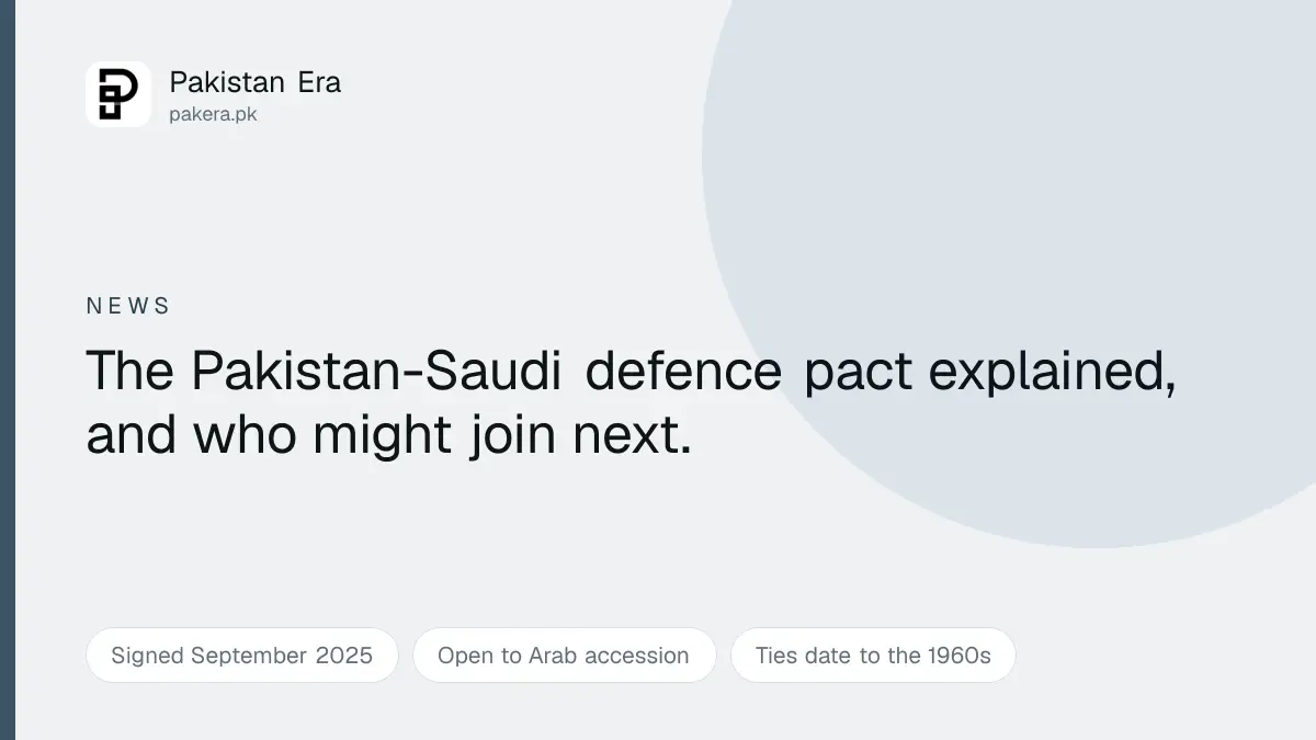Pakistan and Saudi Arabia Strategic Mutual Defence Agreement