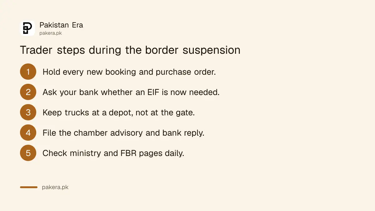 Five steps for a trader while the Pakistan Iran border trade suspension lasts
