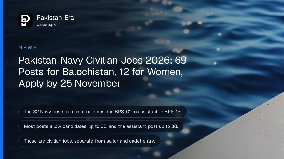 Calm blue sea water sparkling in the sun, for Pakistan Navy civilian jobs
