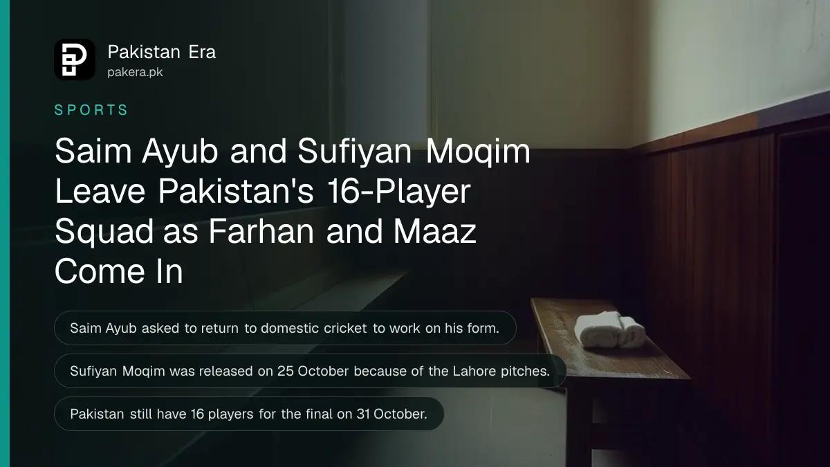 An empty cricket dressing room with wooden benches and folded white towels in morning light