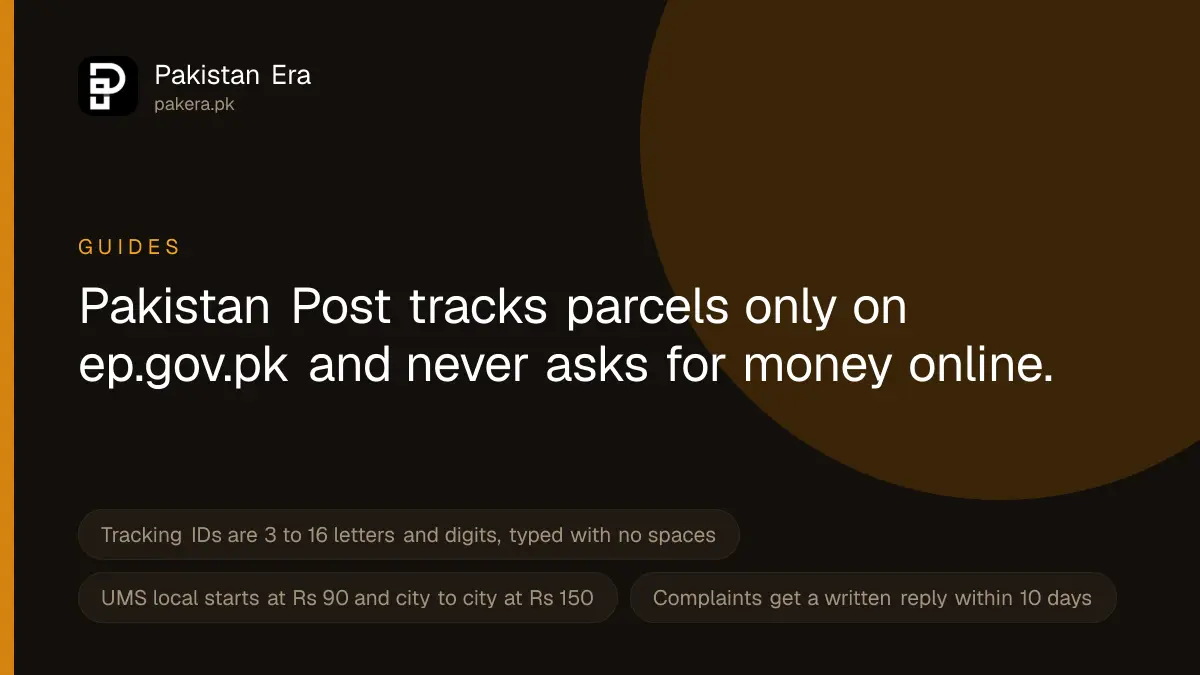How to use Pakistan Post tracking on ep.gov.pk