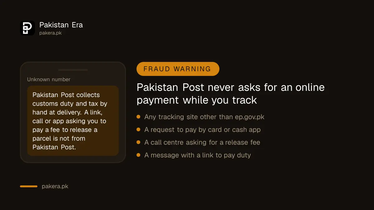 Pakistan Post fraud warning about online payment requests