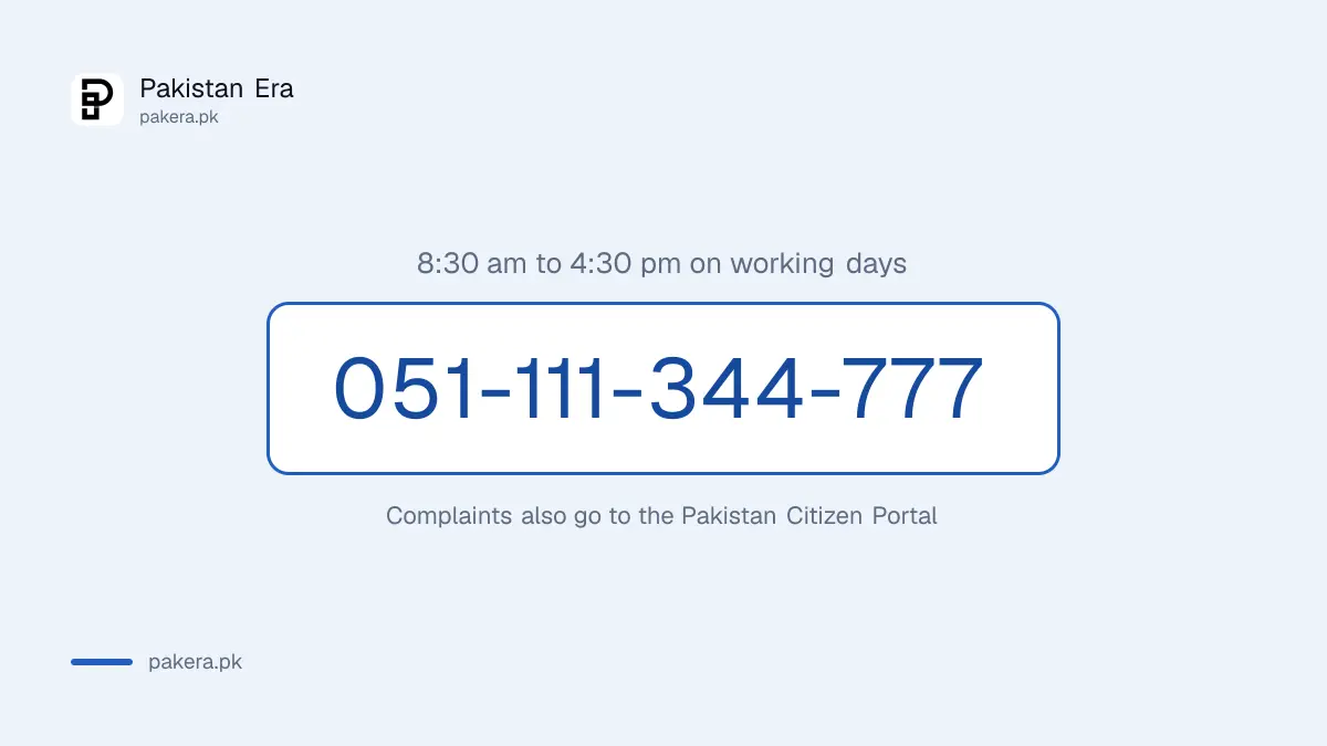 DGI&P passport helpline number for Lahore applicants