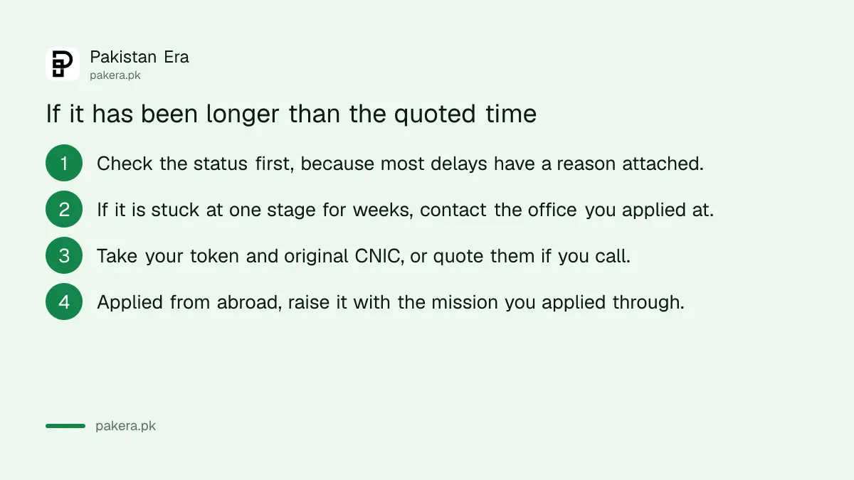 What to do if a Pakistani passport application is delayed
