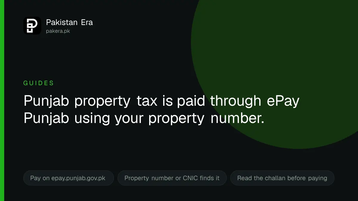 How to pay Punjab property tax online