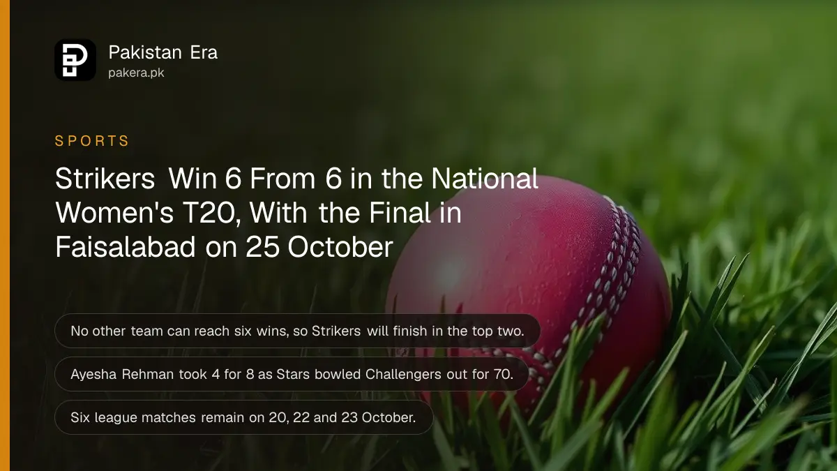 A pink cricket ball on short green grass, for the National Women's T20 Tournament 2026-27 in Faisalabad