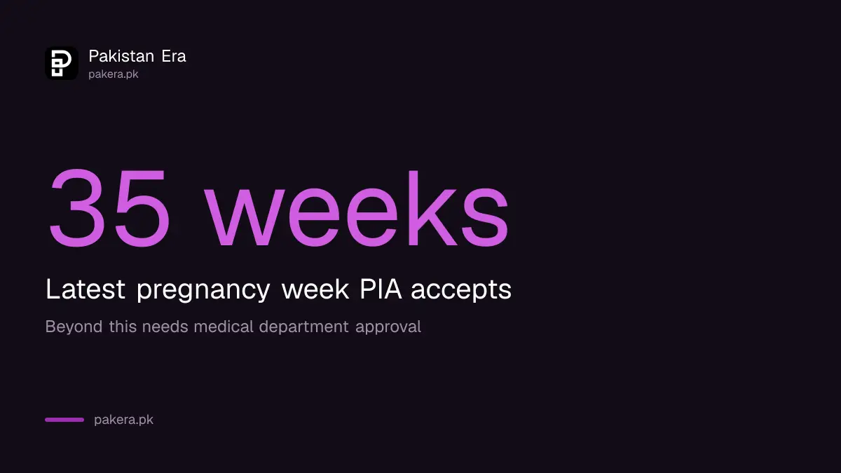 PIA accepts pregnant passengers up to 35 weeks