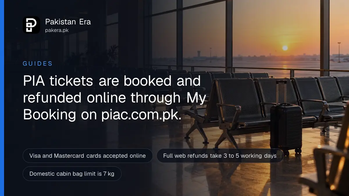 An empty airport departure hall with rows of seats and wide windows at dawn in Karachi
