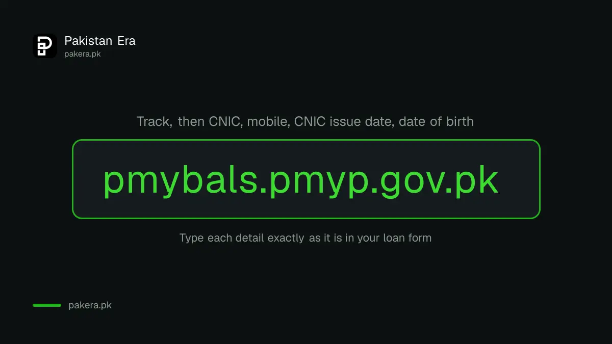 PM Youth Loan status check page address and the four fields it asks for