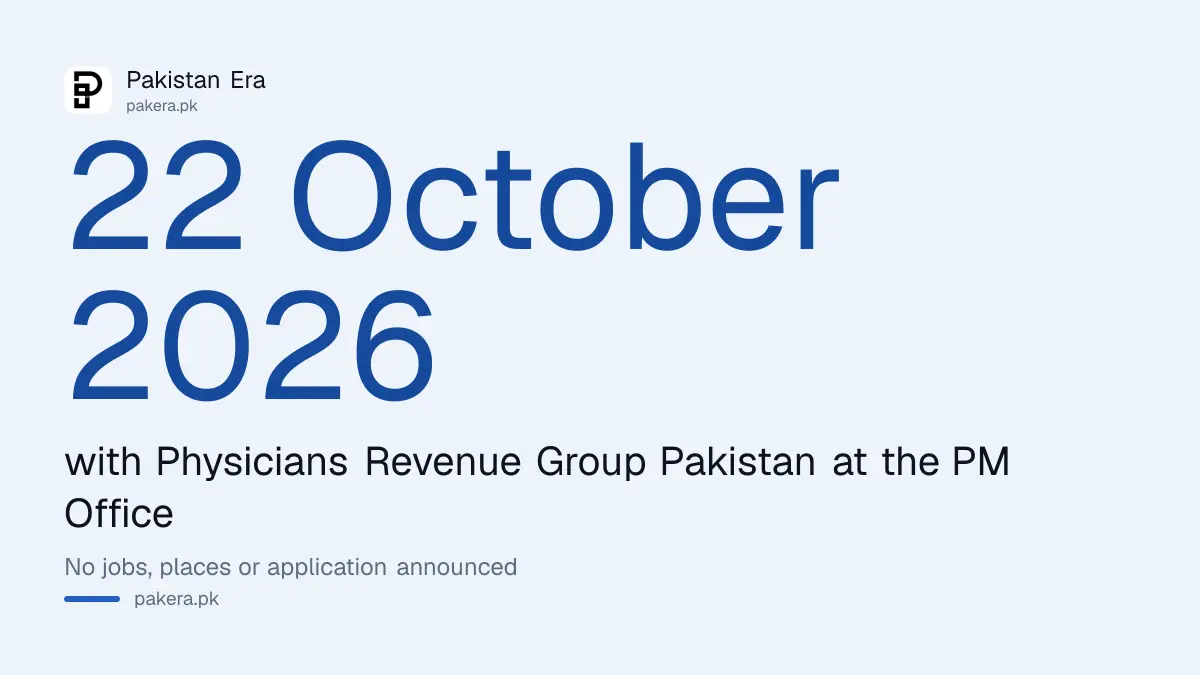 PMYP signs a Letter of Intent with Physicians Revenue Group Pakistan on 22 October 2026