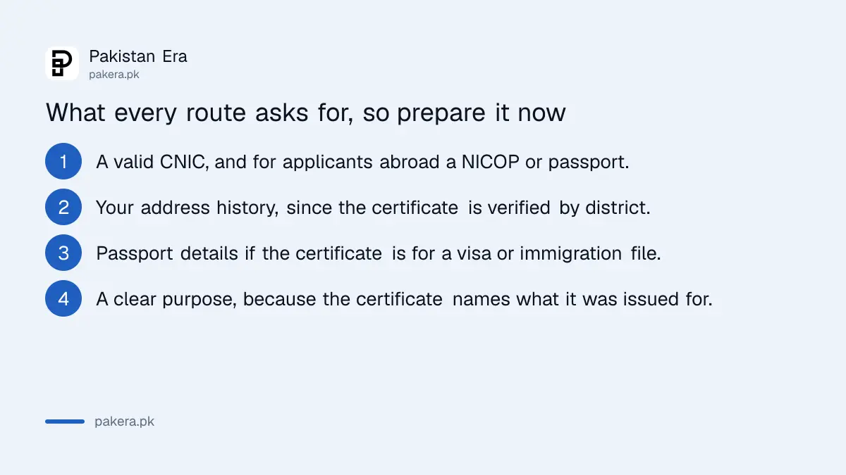 What to prepare before applying for a police character certificate