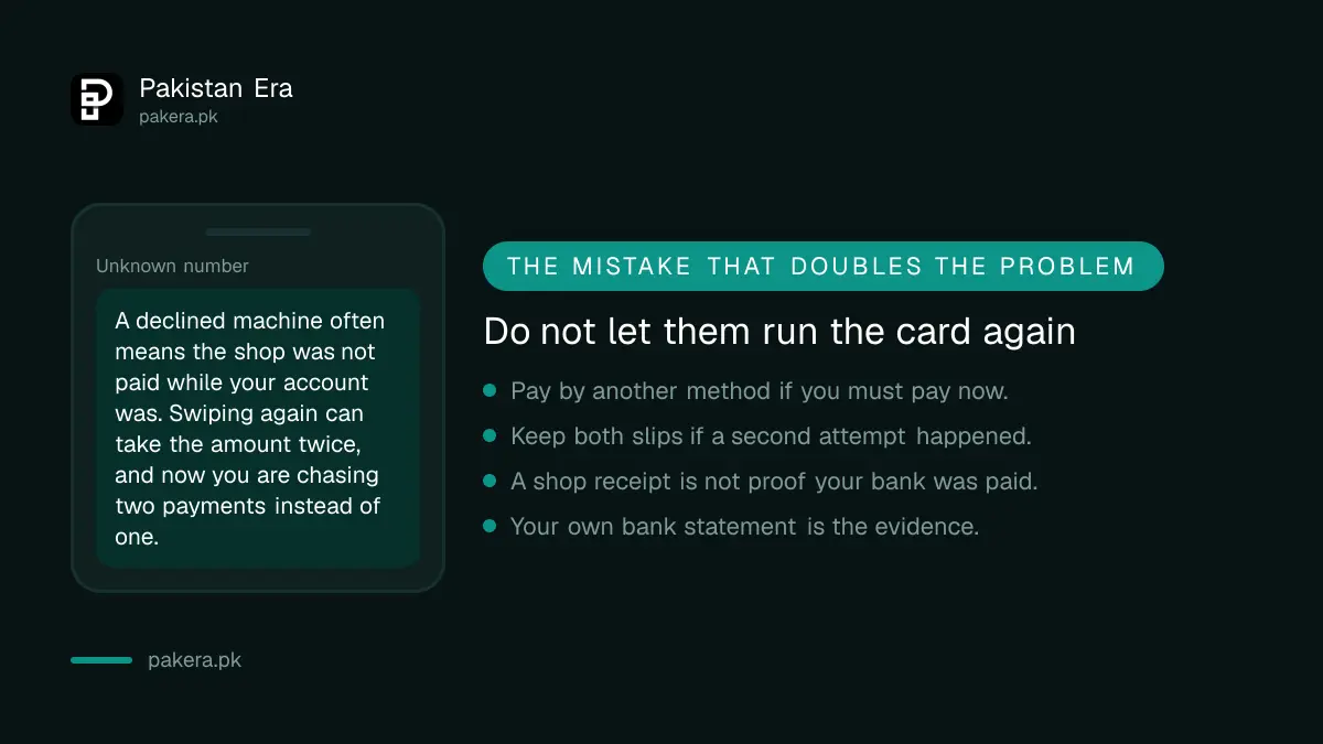 Why letting a shop swipe a card twice can double the charge
