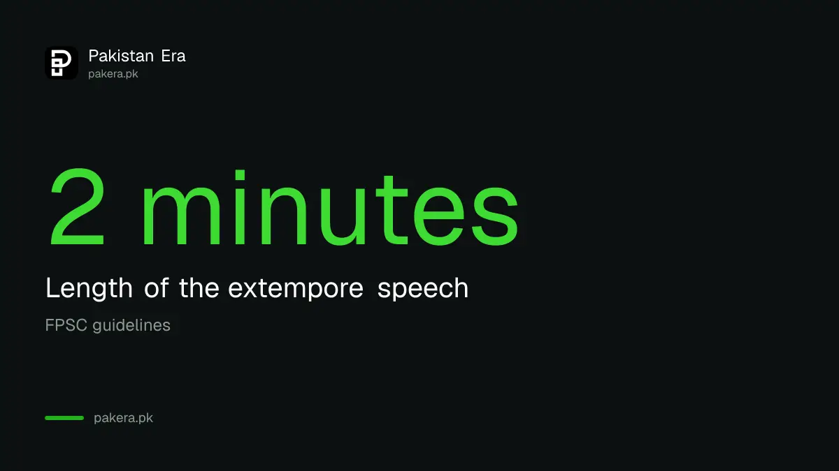The extempore speech in the CSS psychological assessment lasts 2 minutes
