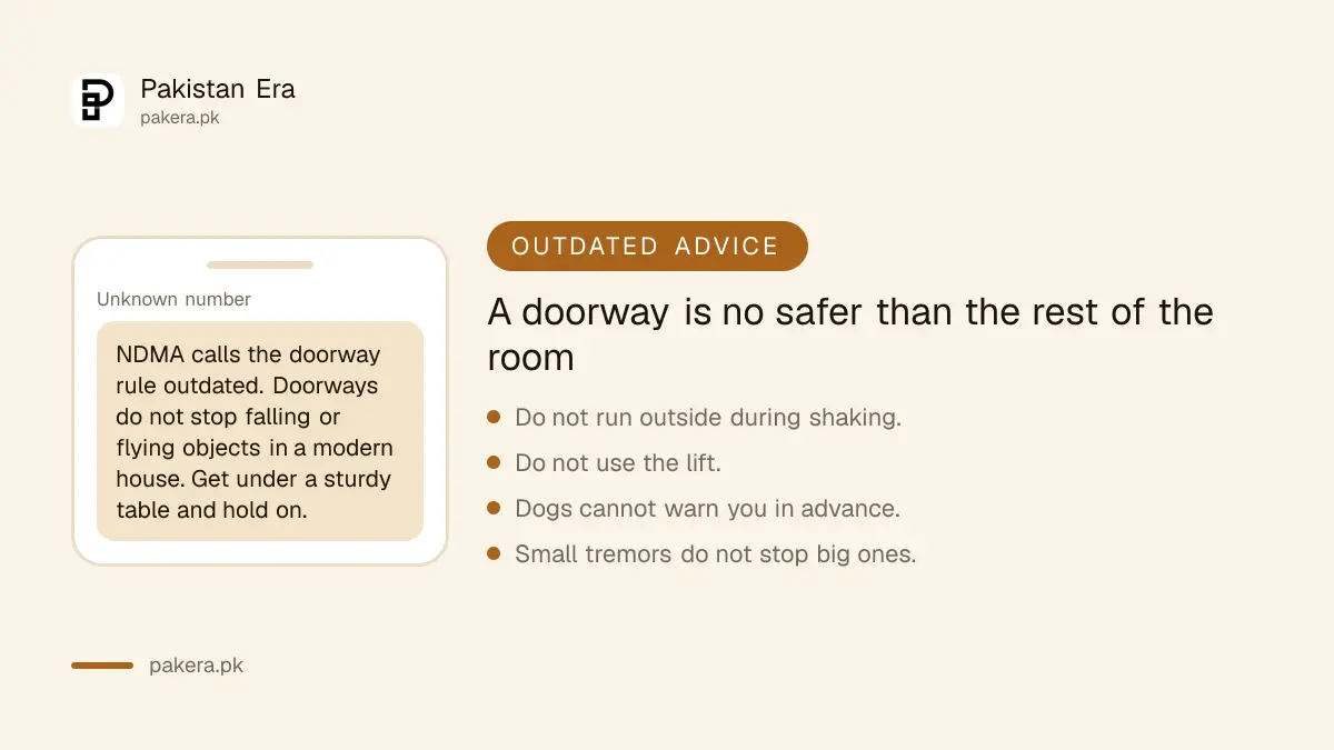 Why standing in a doorway during an earthquake is outdated advice in Pakistan