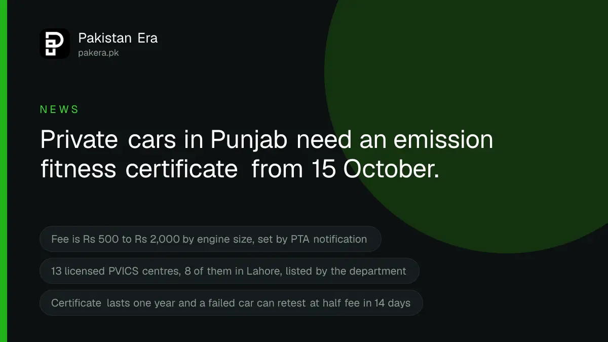 How to get a car fitness certificate in Punjab, fee, centres and fine