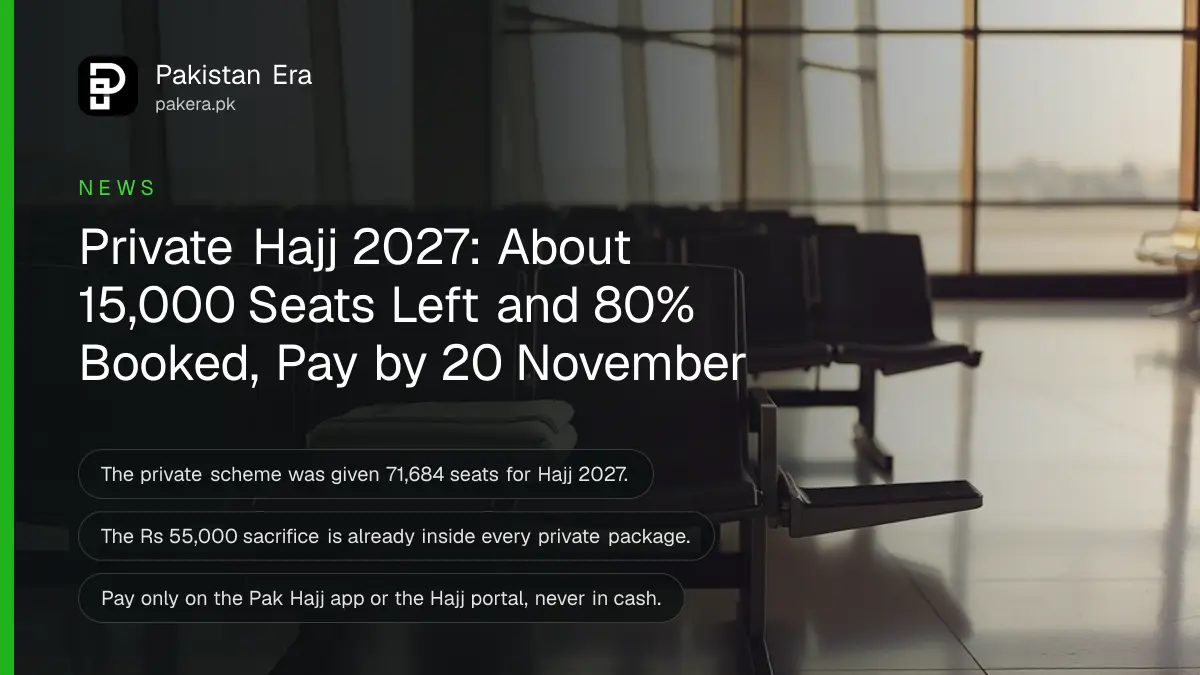 Empty seats in an airport departure lounge at dawn with a folded prayer mat on one seat
