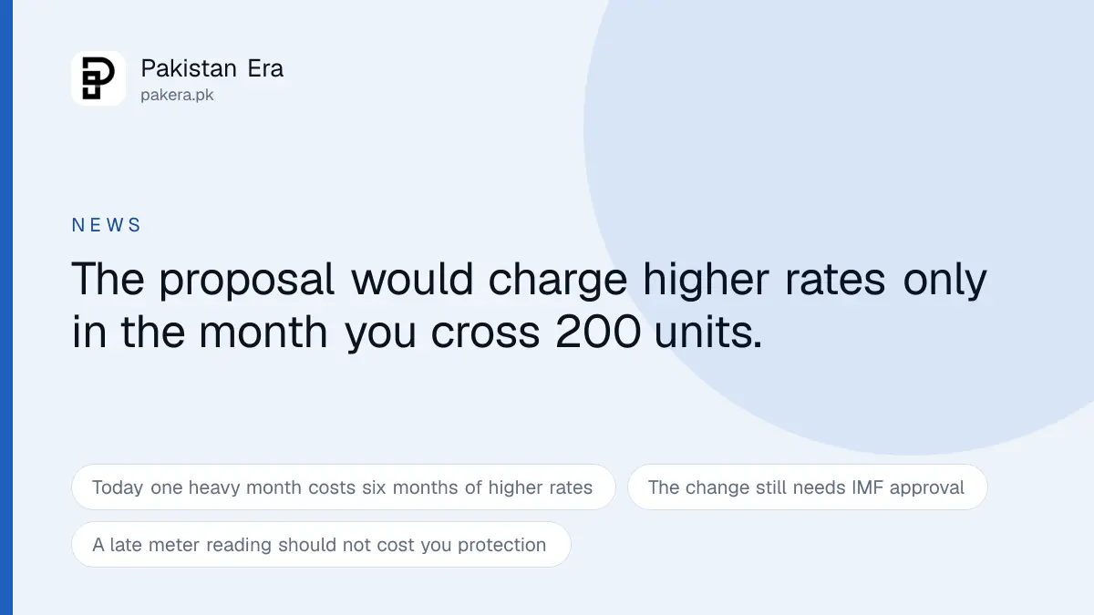 Pakistan May End the Six Month Penalty for Crossing 200 Electricity Units