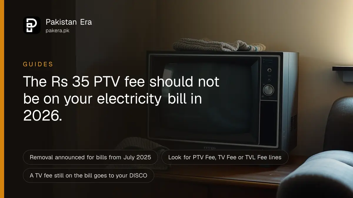 An old television set switched off in the corner of a Lahore living room