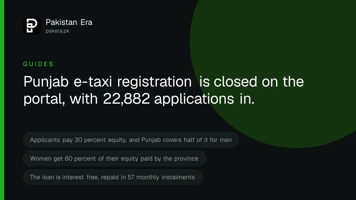 How to apply for the Punjab e-taxi scheme and what the portal says now