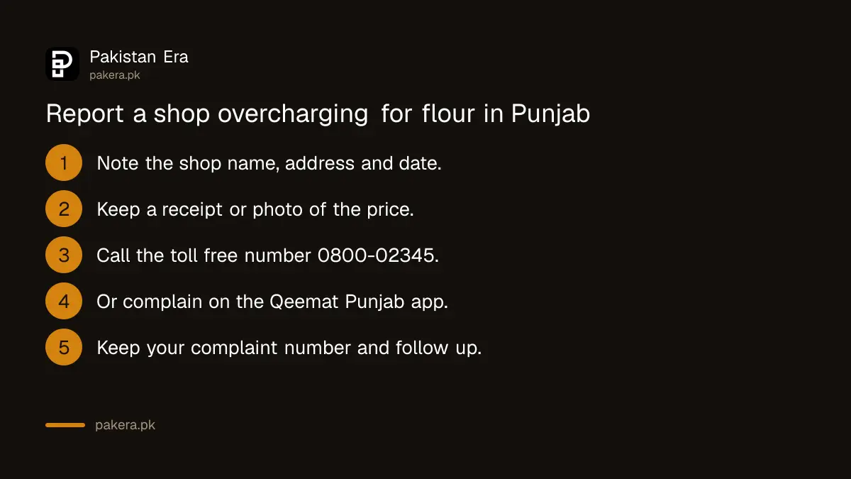 Five steps to report a Punjab shop selling the government 10 kg flour bag above Rs 1,100
