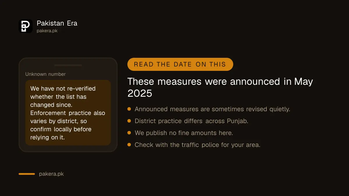 These Punjab traffic measures were announced in May 2025