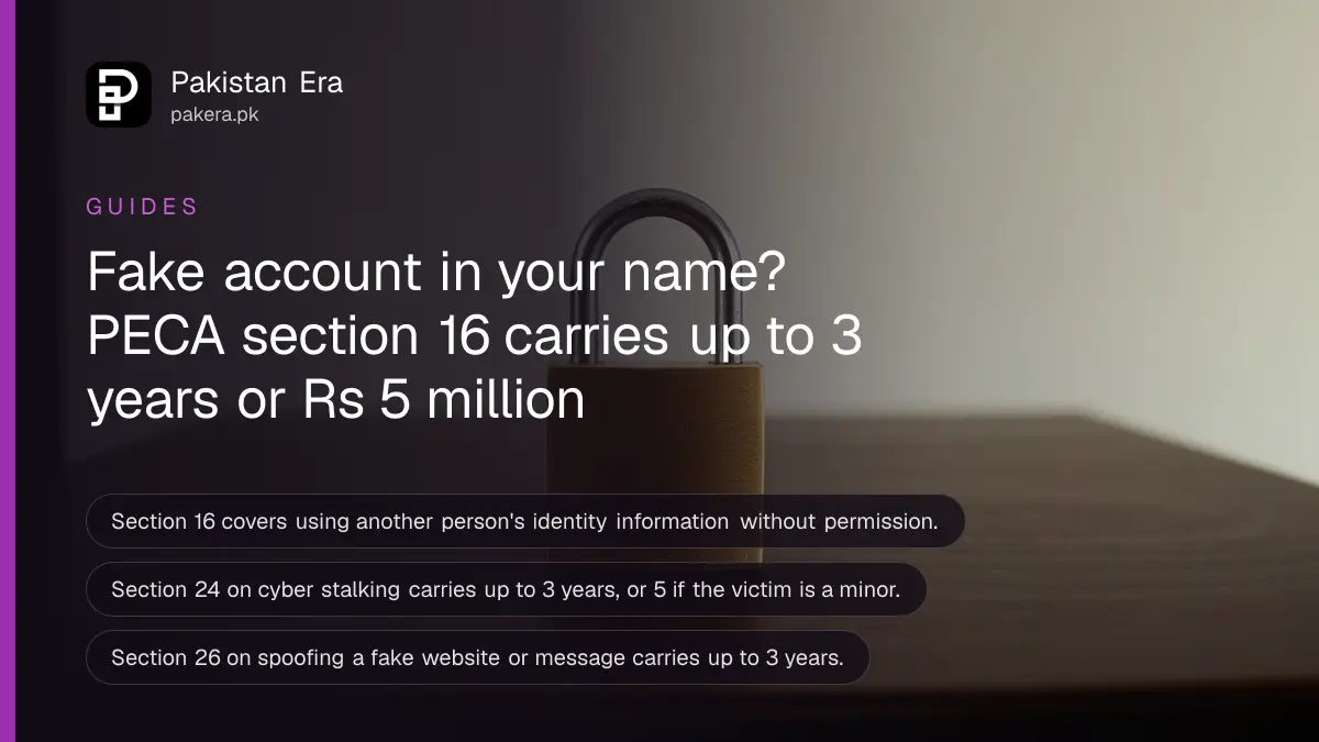 A brass padlock on a dark wooden table, for an article on reporting a fake social media account under PECA