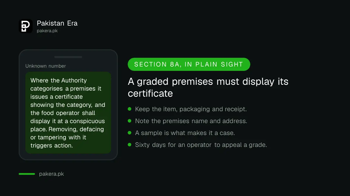 Food premises category certificate in Punjab