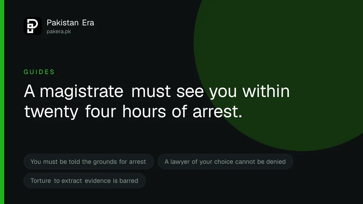 Your Rights When You Are Arrested in Pakistan