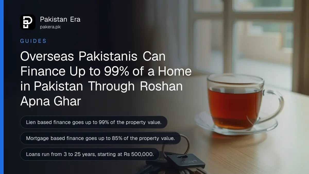 A set of house keys on a wooden table inside a bright new apartment in Pakistan