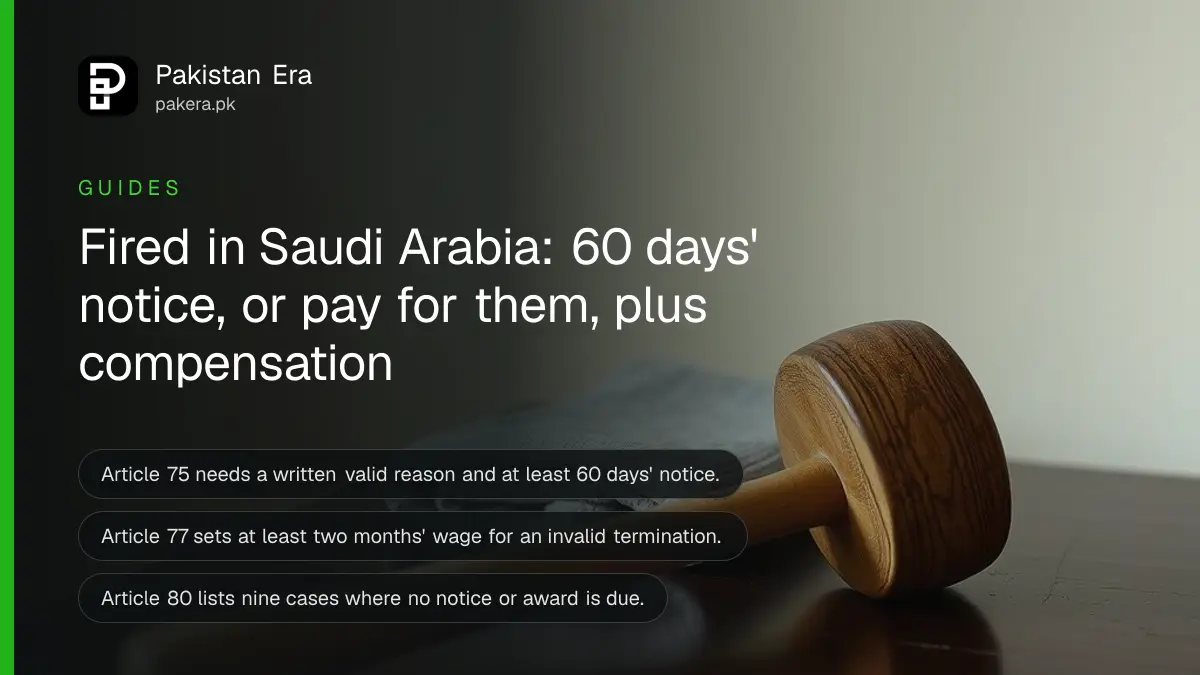 A wooden gavel and a folded towel on a dark wooden table, for a guide to termination rights under Saudi Labor Law