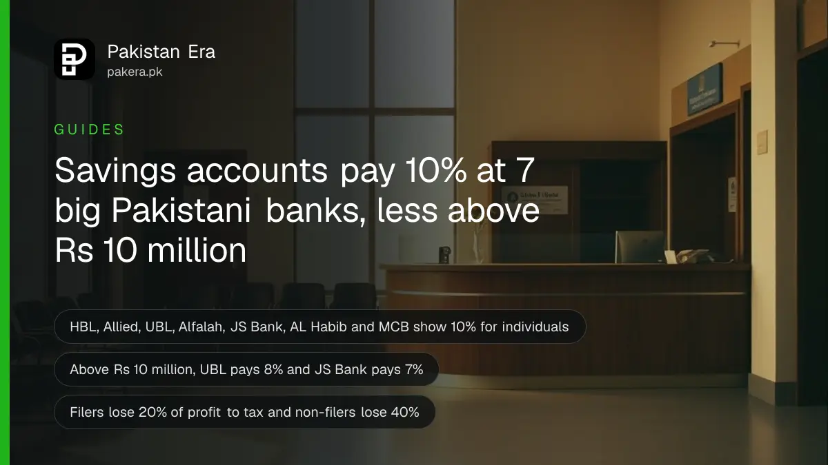 A quiet bank branch seen from across the counter with an empty teller desk and warm morning light in Lahore