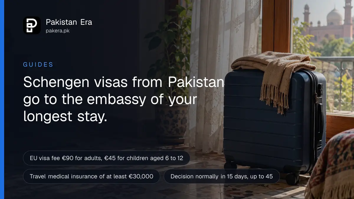 A small packed suitcase beside a bright window in a Lahore home, warm morning light on the floor