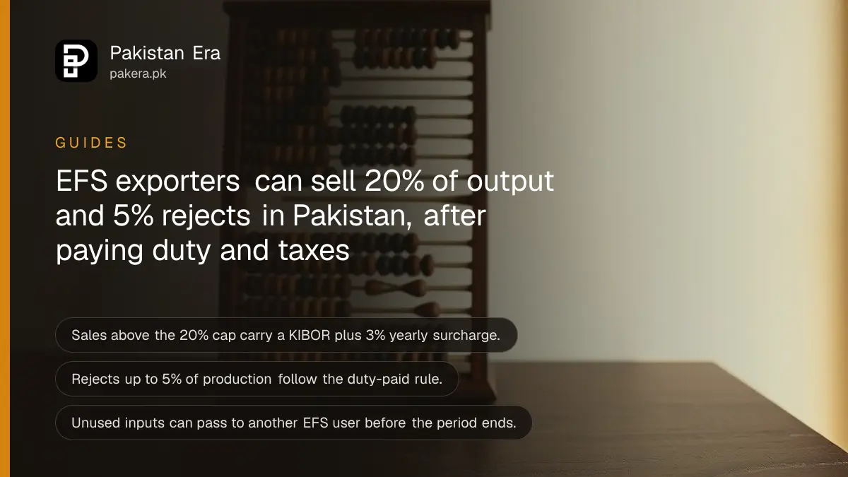 A wooden abacus on a dark wooden table, for a guide to selling EFS goods in Pakistan
