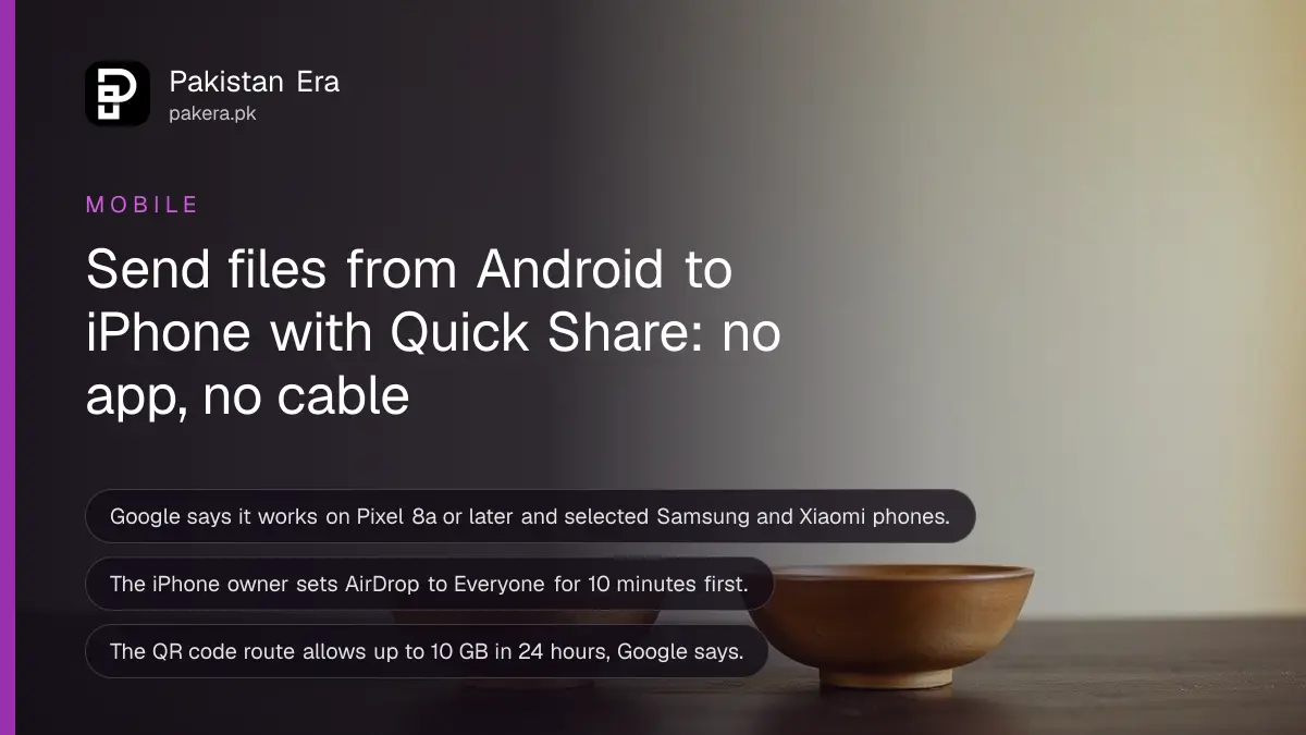 Two small wooden bowls on a dark wooden table, for a guide to sharing files between Android and iPhone