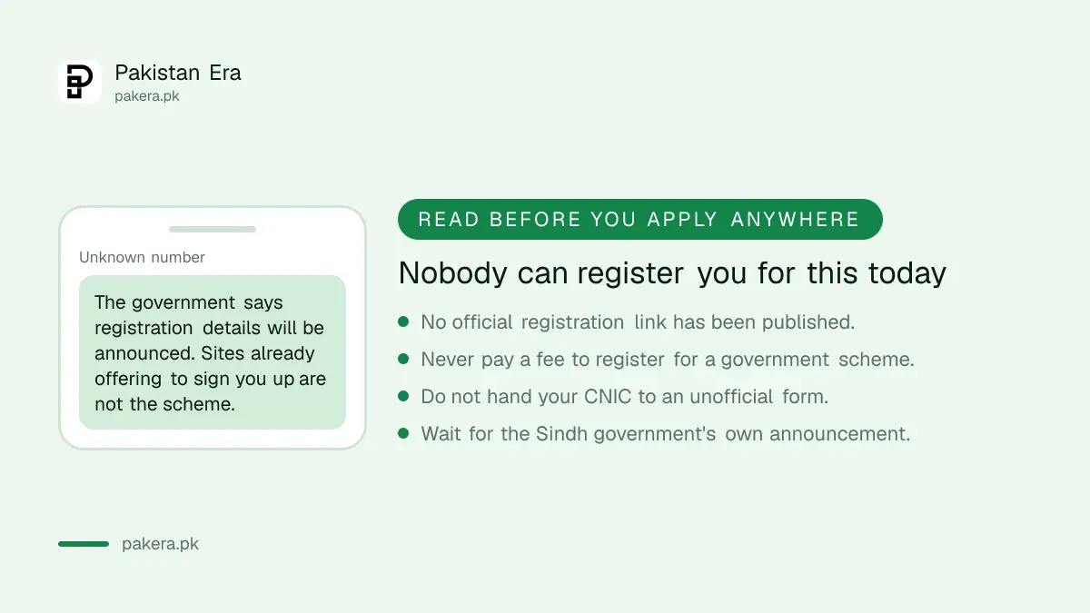 No official registration is open for the Sindh Youth Card