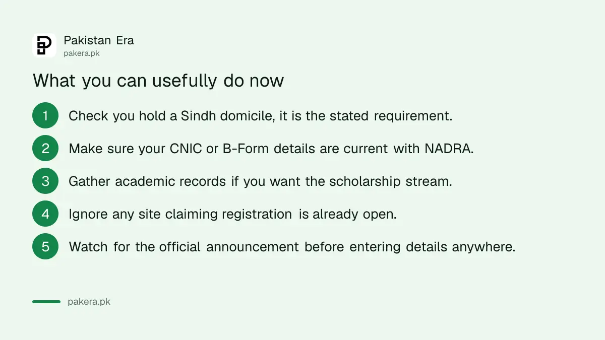 How to prepare for the Sindh Youth Card before registration opens