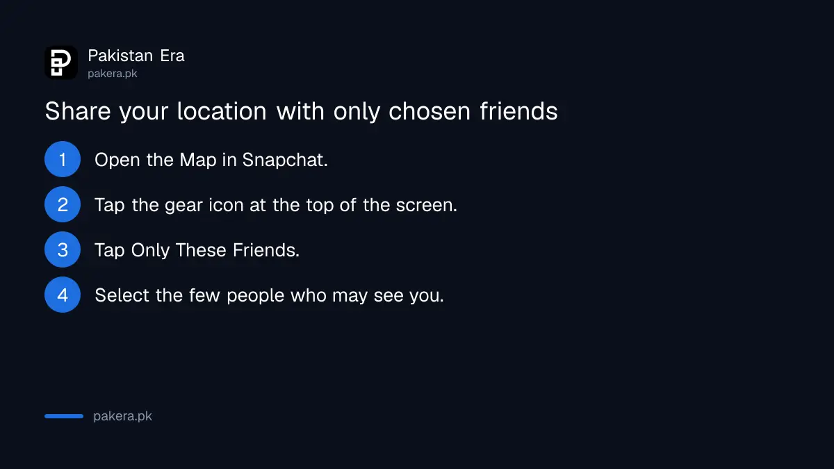 Four steps to share your Snap Map location with only chosen friends in Pakistan