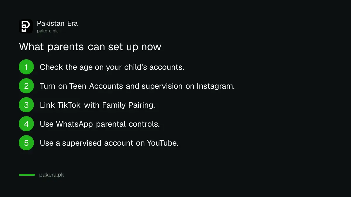 Five steps for Pakistani parents to set app controls while there is no social media age limit law