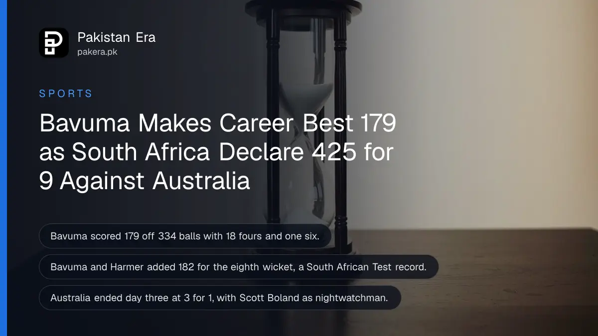 An hourglass on a dark wooden table, for the long day of Test cricket at Gqeberha