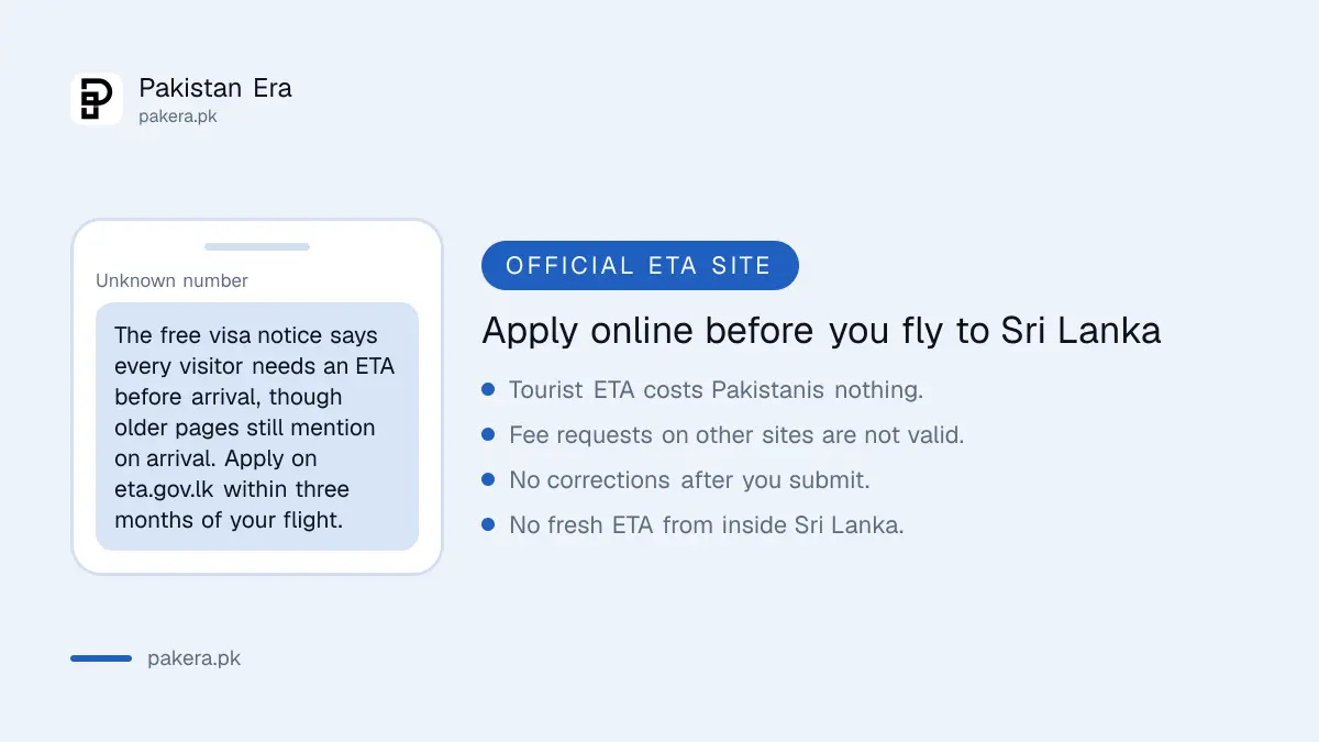 Conflicting rules on the Sri Lanka ETA website and the safe choice for Pakistani travellers