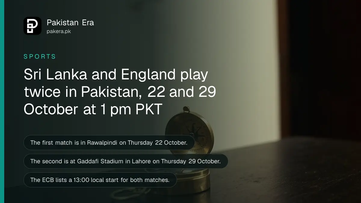 A brass compass on a dark wooden table, for the Sri Lanka v England ODIs in the Pakistan tri-series