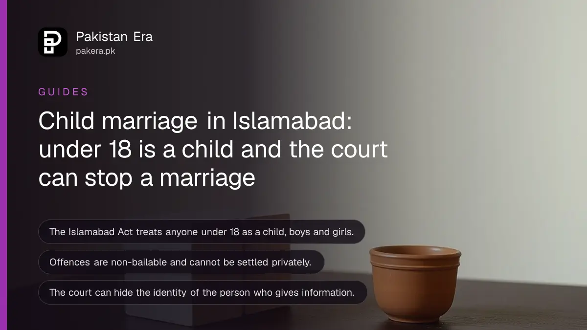 Wooden building blocks and a clay cup on a table, for a guide on child marriage law in Islamabad
