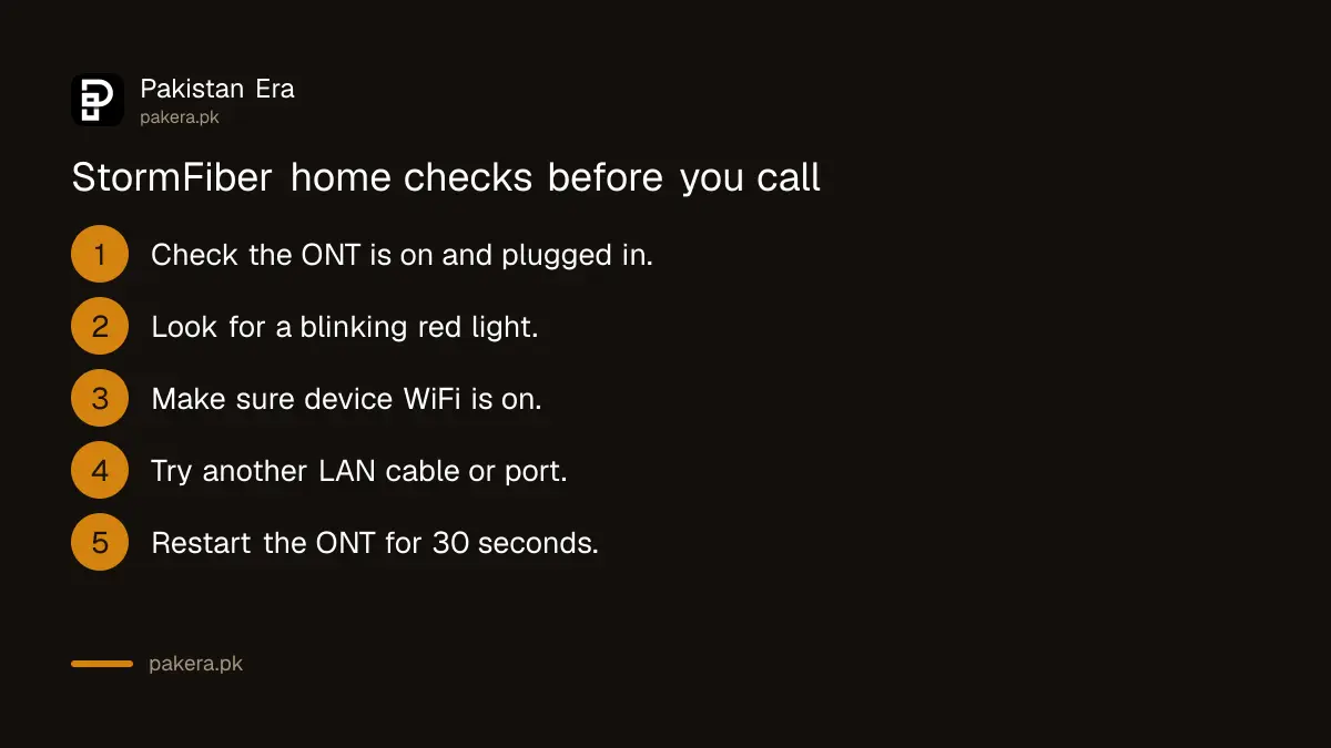Six checks to fix StormFiber internet before calling the helpline