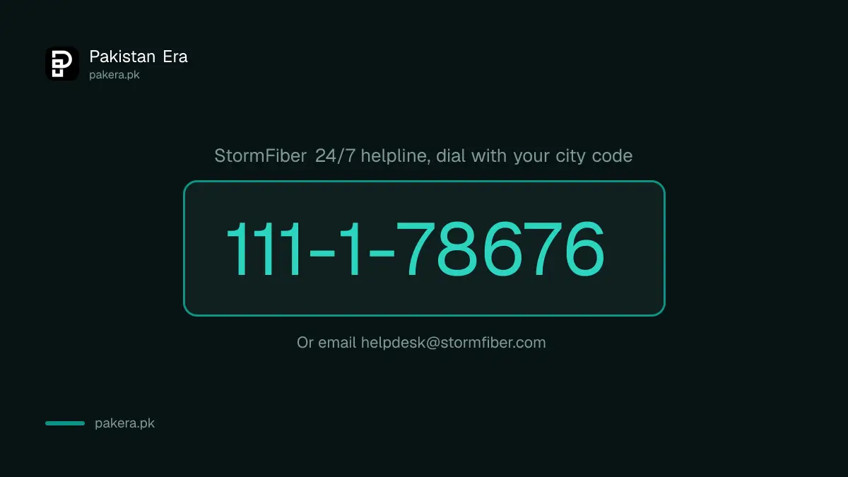 StormFiber helpline 111-1-78676 for router login problems